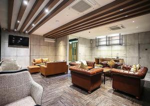 Χώρος καθιστικού στο Hotel Fuse Rayong