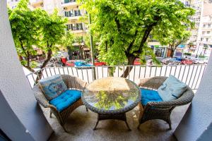 Balkón alebo terasa v ubytovaní Xsoma Flats "Twins"