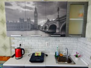 Кухня или мини-кухня в Apartment-studio Royal Forest 