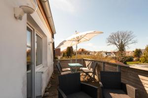 Balkón nebo terasa v ubytování Ferienwohnung BROMBEERE mit großem Garten und Balkon