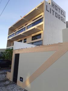 a building with the words hotel liverpool at Hotel Litoral in Aracaju