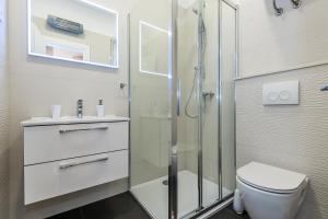 Koupelna v ubytování Apartmani Vesna