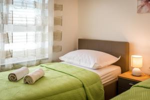 Postel nebo postele na pokoji v ubytování Apartmani Vesna