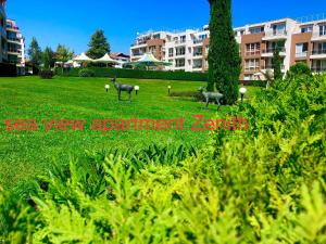 A garden outside Sea View NewApartment-Bulgaria-Chernomorets