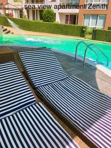 The swimming pool at or close to Sea View NewApartment-Bulgaria-Chernomorets