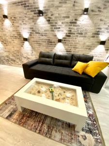 A seating area at Sea View NewApartment-Bulgaria-Chernomorets