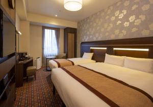 Μια τηλεόραση ή/και κέντρο ψυχαγωγίας στο Hotel Monterey Fukuoka
