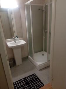 Koupelna v ubytování Dalselv hotell