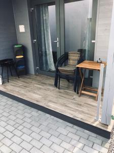 Patio alebo iná vonkajšia časť ubytovania Lawendowe Domki 70m