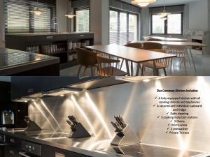 Una cocina o zona de cocina en Hostellerie du Grünewald