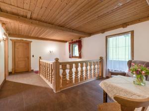 Łóżko lub łóżka w pokoju w obiekcie Ferienhaus Kröll