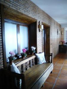 A seating area at Hostal Restaurante Pacos