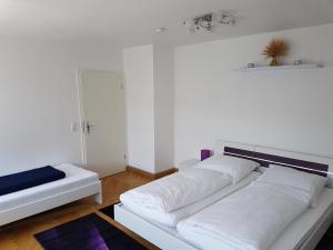 Postel nebo postele na pokoji v ubytování Pferdepension Jäger