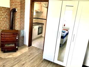 Kuchyň nebo kuchyňský kout v ubytování Ferienhaus Till & Lotte