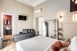 Katil atau katil-katil dalam bilik di Trevispagna Charme