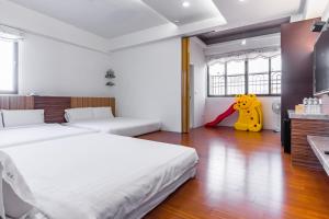 Postel nebo postele na pokoji v ubytování Starry Home