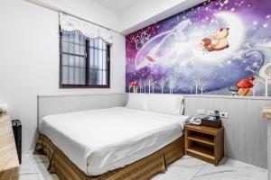 Postel nebo postele na pokoji v ubytování Starry Home