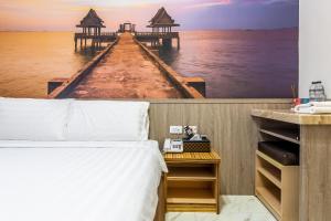 Postel nebo postele na pokoji v ubytování Starry Home