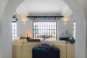 A seating area at Pyrgi Spetses