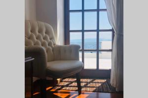 A seating area at Pyrgi Spetses