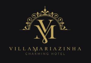 a gold logo with a letter y and a crown at Villa Mariazinha Charming Hotel in Portimão