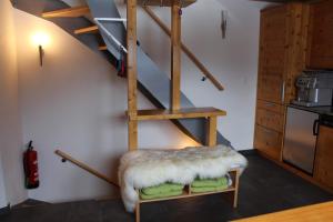 Kuchyň nebo kuchyňský kout v ubytování Chalet Gädi