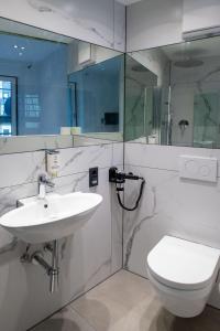 Koupelna v ubytování Hotel Fischertor