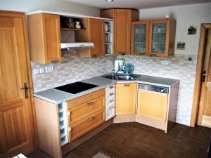 Dapur atau dapur kecil di Apartmán Adam