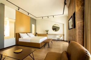 Кровать или кровати в номере Hotel Fantasy
