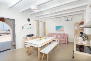 Posezení v ubytování Punda Villas Paros