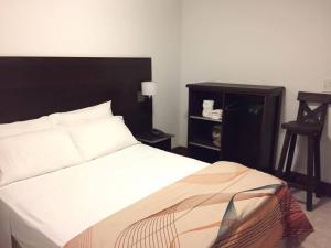 Una cama o camas en una habitación de DON Hotel CHIVILCOY