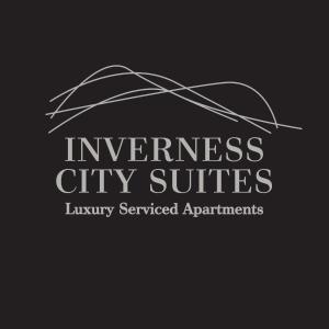 a logo for the insurance city suites luxury serviced apartments at Inverness City Suites in Inverness