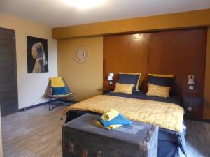 Casa Peppina - Chez Tonio et Sylvie客房内的一张或多张床位