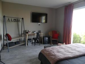 Casa Peppina - Chez Tonio et Sylvie客房内的一张或多张床位