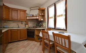 Kuchyň nebo kuchyňský kout v ubytování Apartman Dinka