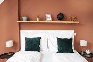 Ein Bett oder Betten in einem Zimmer der Unterkunft Boutique Design-Apartments Vienna