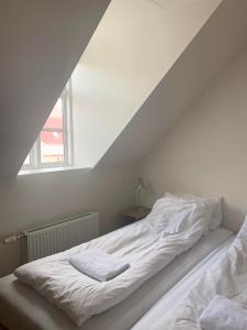 Postel nebo postele na pokoji v ubytování Mánagisting Guesthouse
