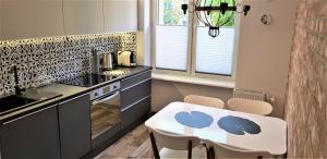 Kuchyňa alebo kuchynka v ubytovaní APARTAMENT CENTRUM PARK ul WASZYNGTONA