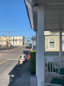 a view of a street from a porch of a house at Wilmington Terrace in Ocean City