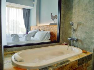 Koupelna v ubytování OU HOTEL