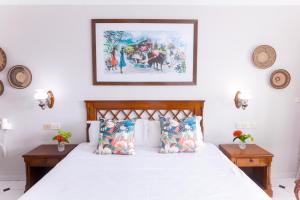 Katil atau katil-katil dalam bilik di Palm Beach Hotel