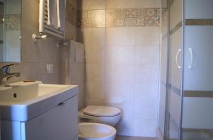 Koupelna v ubytování Hotel Sogno