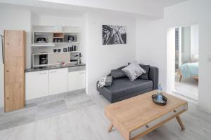 Eldhús eða eldhúskrókur á Boutique-Hotel UPGRADE