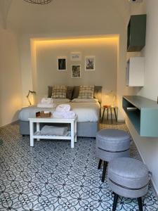 Een bed of bedden in een kamer bij Carlo Alberto Room