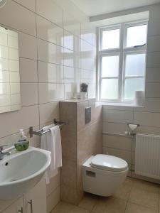Koupelna v ubytování Mánagisting Guesthouse