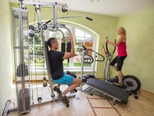 Fitness centrum a/nebo fitness zařízení v ubytování Hotel Sporthof Austria