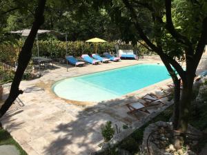 A view of the pool at La Romarine or nearby