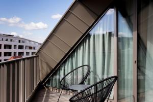 Balkón nebo terasa v ubytování Lendhotel