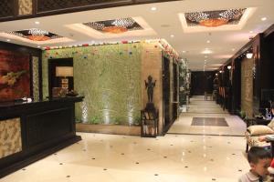 The lobby or reception area at Golden Lotus Luxury Hotel