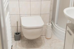 Koupelna v ubytování Apartmány U Sjezdovky